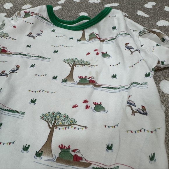 Lot of 13 Pima pajamas set long sleeve tee pants TBBC Santa toddler magnolia boy - Picture 8 of 14